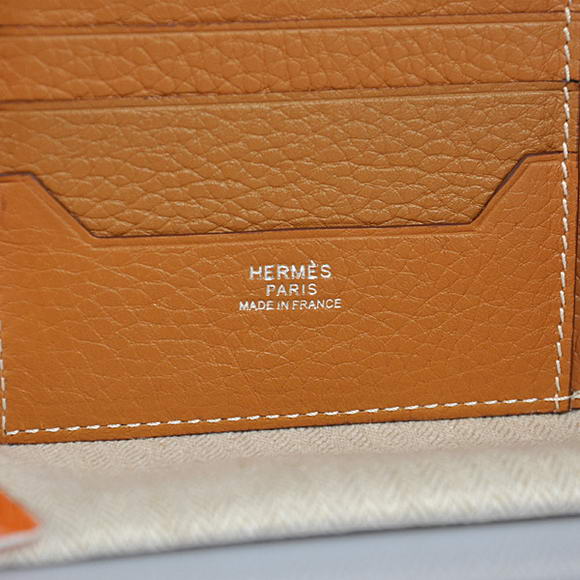 Cheap Fake Hermes MC Socrate Bi-Fold Wallet H006 Camel